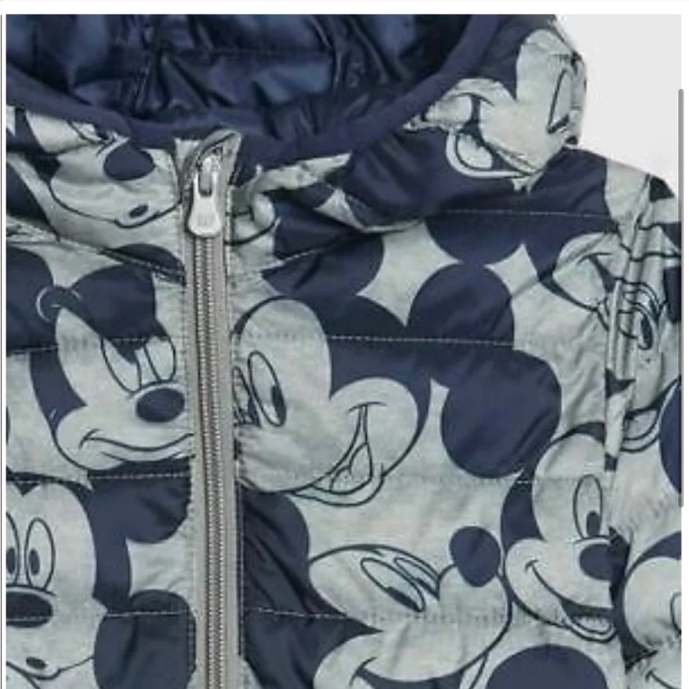 Gap Disney Mickey Mouse Cold Control Puffer Coat 2 years primaloft